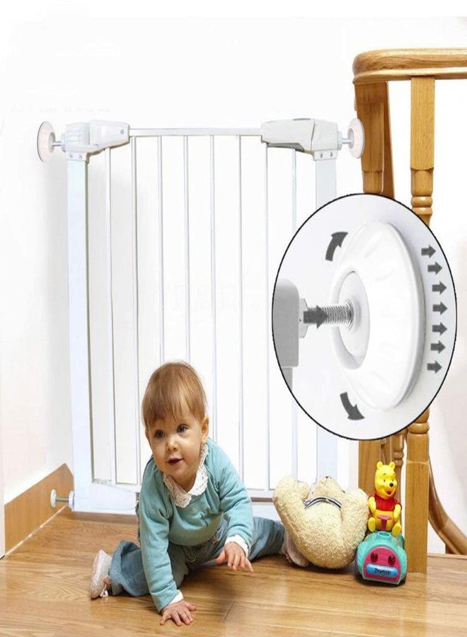 Fdit 4PCS Baby Gate Wall Protector, Punch Safety Wall Bumpers Guard Safety Gate for Babies and Pets for Doorway Stair Accessories Indoor Safety Gates - Image 5